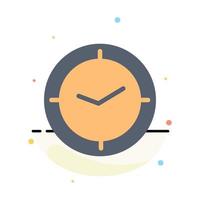 Watch Time Timer Clock Abstract Flat Color Icon Template vector