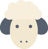 pascua cordero oveja primavera color plano icono vector icono banner plantilla