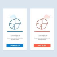 Chart Business Diagram Finance Graph Pie Statistics  Blue and Red Download and Buy Now web Widget Card Template vector