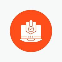 Antivirus Computer Internet Laptop Protected Protection Security vector