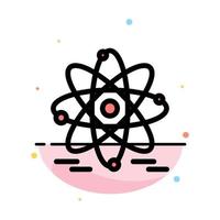 Atom Education Nuclear Abstract Flat Color Icon Template vector