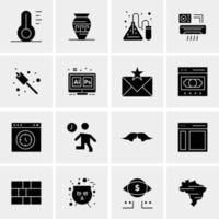 16 Universal Business Icons Vector Creative Icon Illustration to use in web and Mobile Related project