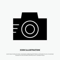 Camera Image Photo Picture solid Glyph Icon vector