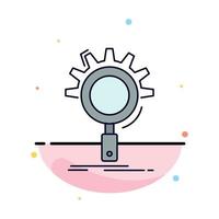 seo search optimization process setting Flat Color Icon Vector