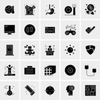 25 iconos de negocios universales vector ilustración de icono creativo para usar en proyectos relacionados con la web y dispositivos móviles