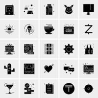 25 iconos de negocios universales vector ilustración de icono creativo para usar en proyectos relacionados con la web y dispositivos móviles