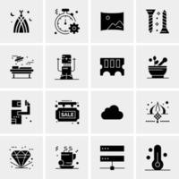 16 Universal Business Icons Vector Creative Icon Illustration to use in web and Mobile Related project