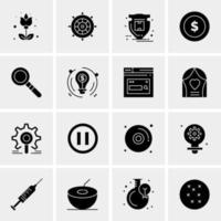 16 Universal Business Icons Vector Creative Icon Illustration to use in web and Mobile Related project