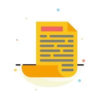 File Design Document Abstract Flat Color Icon Template vector