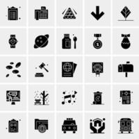 25 iconos de negocios universales vector ilustración de icono creativo para usar en proyectos relacionados con la web y dispositivos móviles