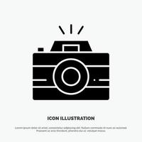 Camera Image Photo Photography solid Glyph Icon vector