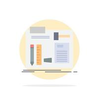 Build construct diy engineer workshop Flat Color Icon Vector
