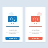 Music Audio Speaker Loud  Blue and Red Download and Buy Now web Widget Card Template vector