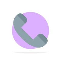 Call Contact Phone Telephone Abstract Circle Background Flat color Icon vector