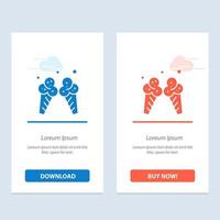 Ice cream Ice Cream American  Blue and Red Download and Buy Now web Widget Card Template vector