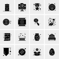 16 Universal Business Icons Vector Creative Icon Illustration to use in web and Mobile Related project