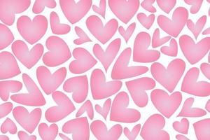 Background of pink hearts. valentine's day. Vector illustration on a white background.