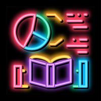 mathematics researcher neon glow icon illustration vector