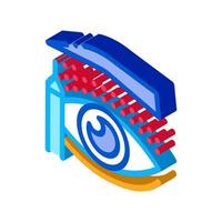 eyelid surgery design phase isometric icon vector illustration