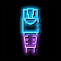 internet cable neon glow icon illustration vector