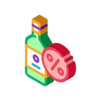 Drink Bottle isometric icon vector illustration