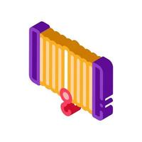 Winch Equipment isometric icon vector illustration