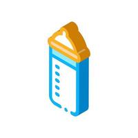 Feeding Bottle isometric icon vector illustration