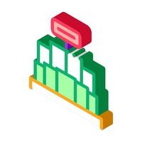 Promo Stand isometric icon vector illustration