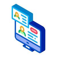 Check Document isometric icon vector illustration