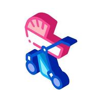 Baby Carriage isometric icon vector illustration