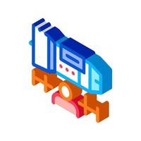 Engineer Engine isometric icon vector illustration