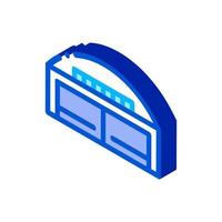 Hangar Building isometric icon vector illustration