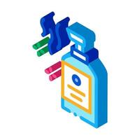 aromatic liquid soap bottle isometric icon vector illustration