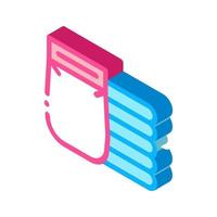 Diapers Heap isometric icon vector illustration