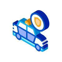 Police Car Machine isometric icon vector illustration