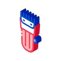 Electronic Shave Trimmer isometric icon vector illustration