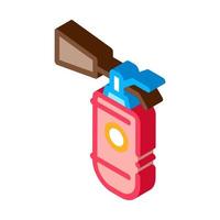 Fire Extinguisher Device isometric icon vector illustration