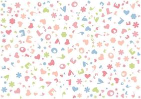 Heart seamless pattern for background, vector illustration.