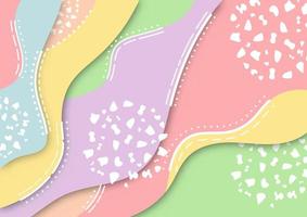 Abstract background with colorful curved shapes. Vector illustration.