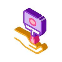 Hands And Liquid Soap isometric icon vector illustration