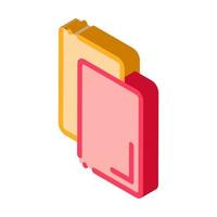 Cards Notice Or Remove isometric icon vector illustration