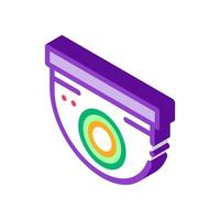 Security Surveillance Camera isometric icon vector illustration