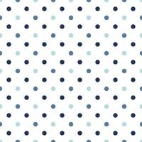 Minimalism polka dot seamless pattern circle blue color. vector