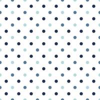 Minimalism polka dot seamless pattern circle blue color. vector