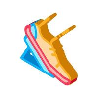 Pads Running from Low Start isometric icon vector illustration