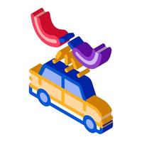 Machine Wash from Hoses isometric icon vector illustration