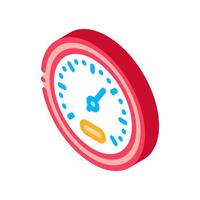 Athlete Speed Indicator isometric icon vector illustration