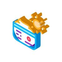 Daily Cream isometric icon vector illustration