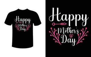 diseño de camiseta feliz día de la madre vector