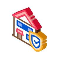 Protective House from Rat isometric icon vector illustration